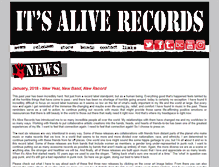 Tablet Screenshot of itsaliverecords.com